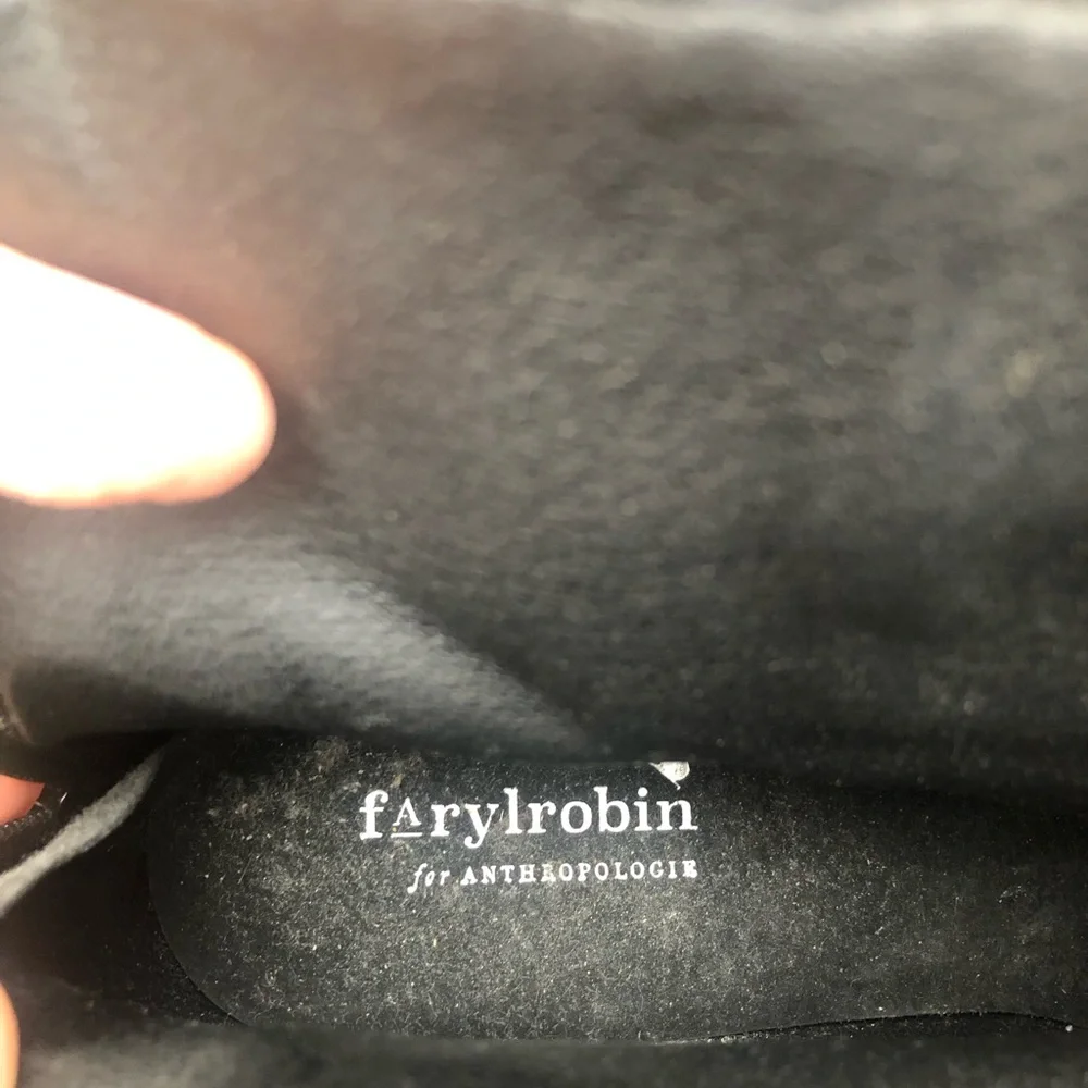 Faryl Robin for Anthropologie Snakeskin Patterned Platform Ankle Boots - Picture 5 of 5